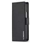 LC.IMEEKE L1 For Samsung Galaxy Z Fold3 5G Stand Case Texture PU Leather Wallet Phone Cover
