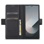 LC.IMEEKE L1 til Samsung Galaxy Z Fold5 5G Stativ Etui Tekstur PU Læder Pung Telefoncover
