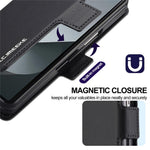LC.IMEEKE L1 til Samsung Galaxy Z Fold5 5G Stativ Etui Tekstur PU Læder Pung Telefoncover