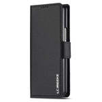 LC.IMEEKE L1 til Samsung Galaxy Z Fold5 5G Stativ Etui Tekstur PU Læder Pung Telefoncover
