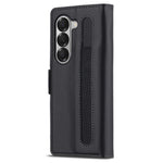 LC.IMEEKE L1 til Samsung Galaxy Z Fold5 5G Stativ Etui Tekstur PU Læder Pung Telefoncover