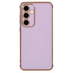 Samsung Galaxy A14 4G / 5G-cover med galvaniseret ramme og blødt TPU-foder