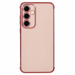 Samsung Galaxy A14 4G / 5G-cover med galvaniseret ramme og blødt TPU-foder