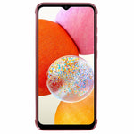 Samsung Galaxy A14 4G / 5G-cover med galvaniseret ramme og blødt TPU-foder