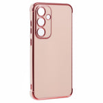 Samsung Galaxy A14 4G / 5G-cover med galvaniseret ramme og blødt TPU-foder