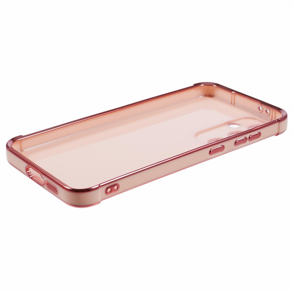 Samsung Galaxy A14 4G / 5G-cover med galvaniseret ramme og blødt TPU-foder
