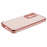 Samsung Galaxy A14 4G / 5G-cover med galvaniseret ramme og blødt TPU-foder