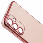 Samsung Galaxy A14 4G / 5G-cover med galvaniseret ramme og blødt TPU-foder