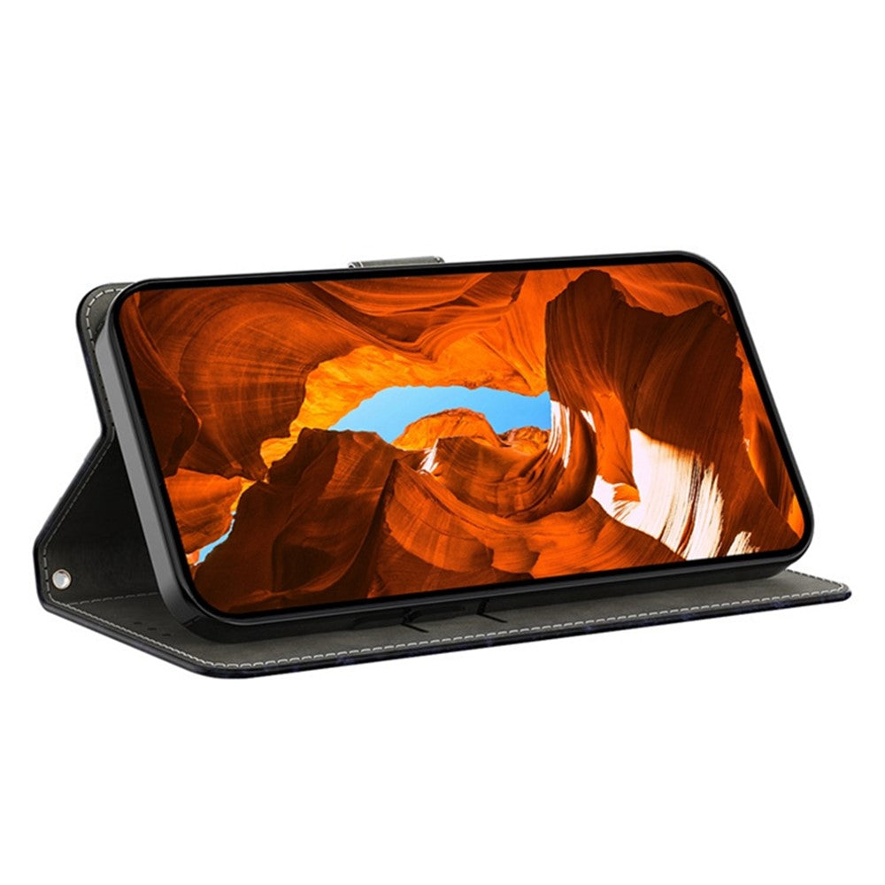 Til Samsung Galaxy A16 5G / A16 4G Cover Mønstertrykt beskyttende cover TPU+PU læder flip telefoncover