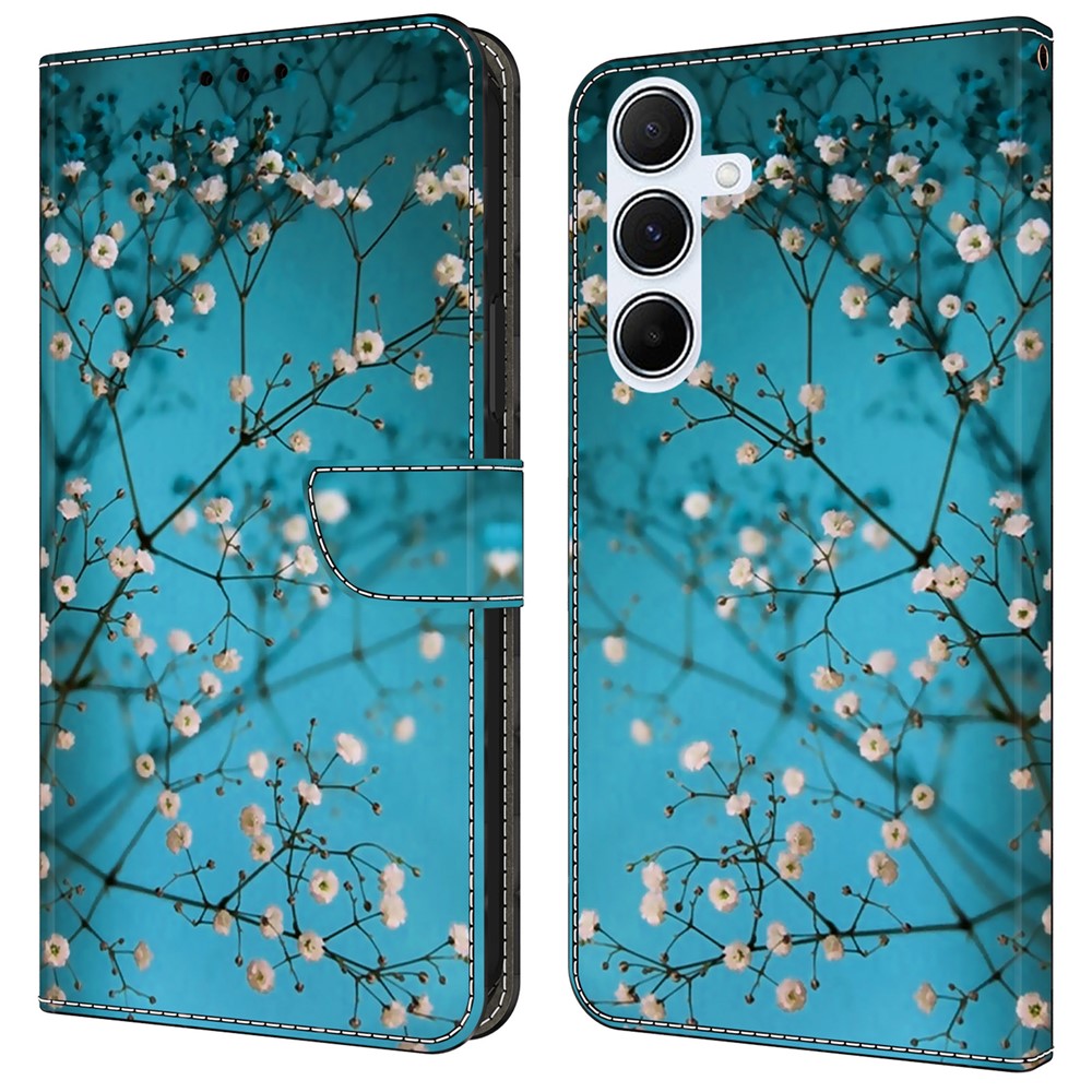 Til Samsung Galaxy A16 5G / A16 4G Cover Mønstertrykt beskyttende cover TPU+PU læder flip telefoncover