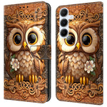 Til Samsung Galaxy A16 5G / A16 4G Cover Mønstertrykt beskyttende cover TPU+PU læder flip telefoncover
