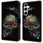 Til Samsung Galaxy A16 5G / A16 4G Cover Mønstertrykt beskyttende cover TPU+PU læder flip telefoncover