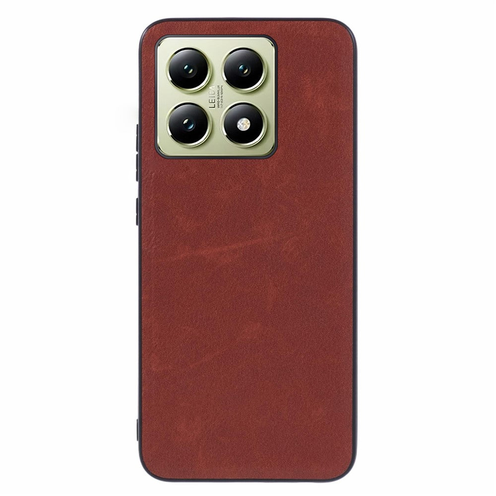 For Xiaomi 14T Pro Case Retro Leather Coated PC+TPU Phone Cover