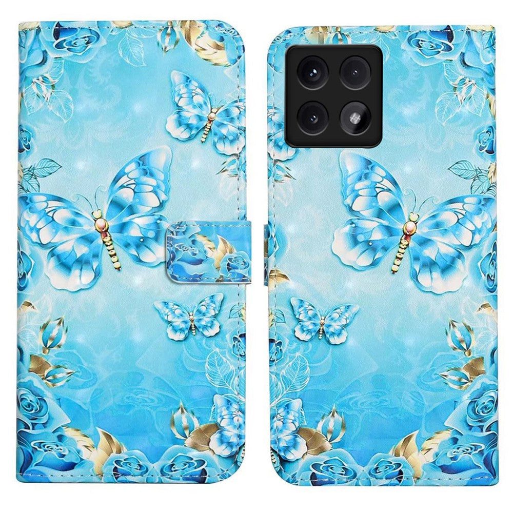 For Xiaomi 14T Case 3D Creative Pattern PU Leather Stand Phone Cover