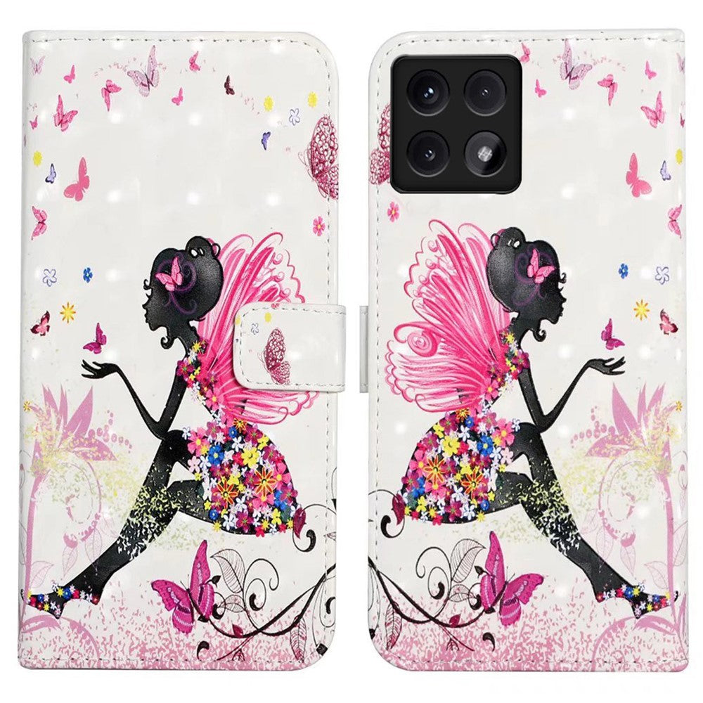 For Xiaomi 14T Case 3D Creative Pattern PU Leather Stand Phone Cover