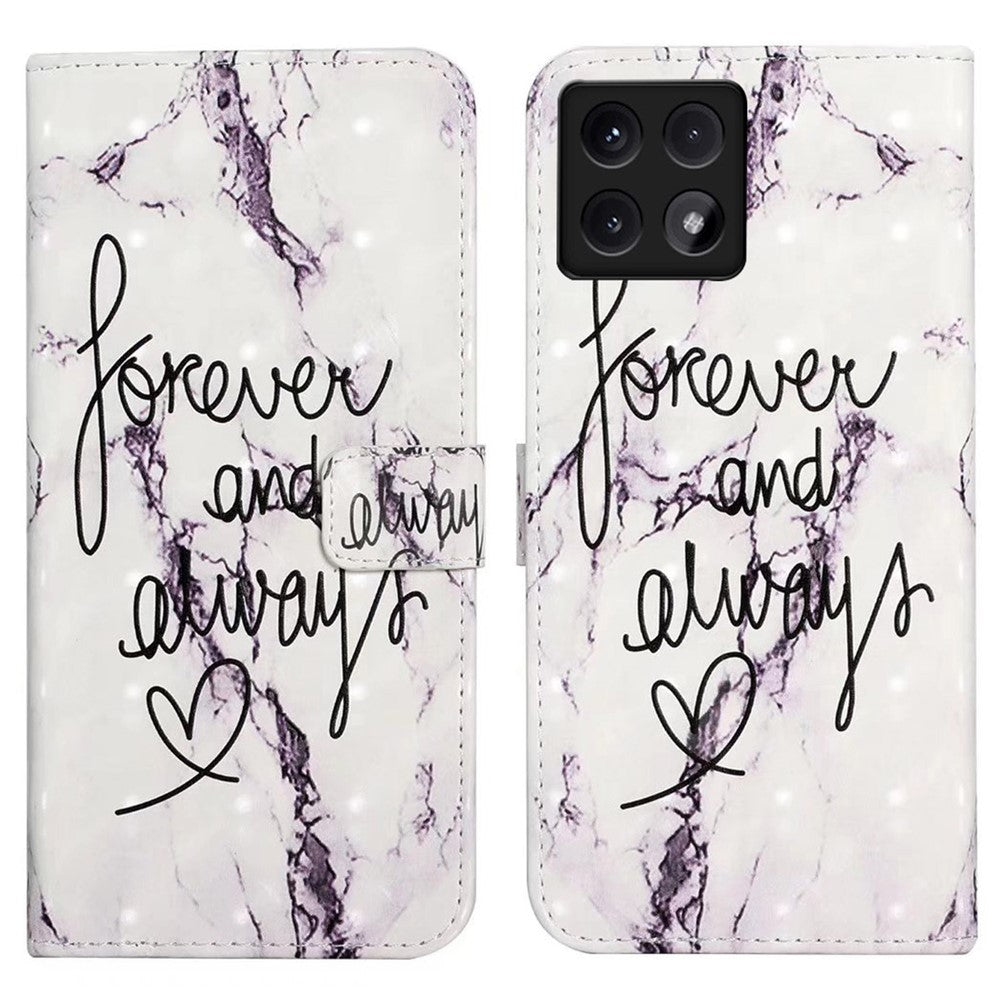 For Xiaomi 14T Case 3D Creative Pattern PU Leather Stand Phone Cover