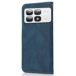 For Xiaomi 14T Pro Cover Color Splicing Wallet Stand Leather Phone Case with Wrist Strap