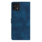 For Xiaomi 14T Case Leather Imprinted Flower Phone Cover Wallet with Wrist Strap