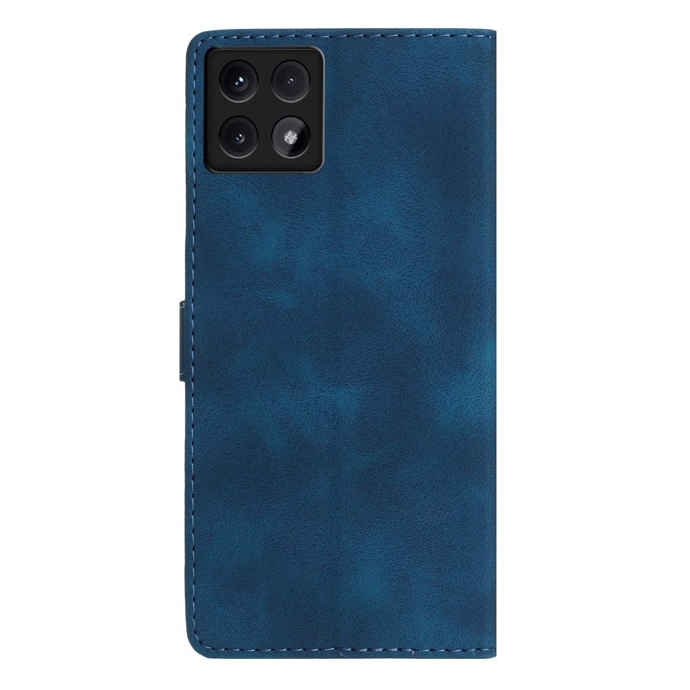 For Xiaomi 14T Case Leather Imprinted Flower Phone Cover Wallet with Wrist Strap