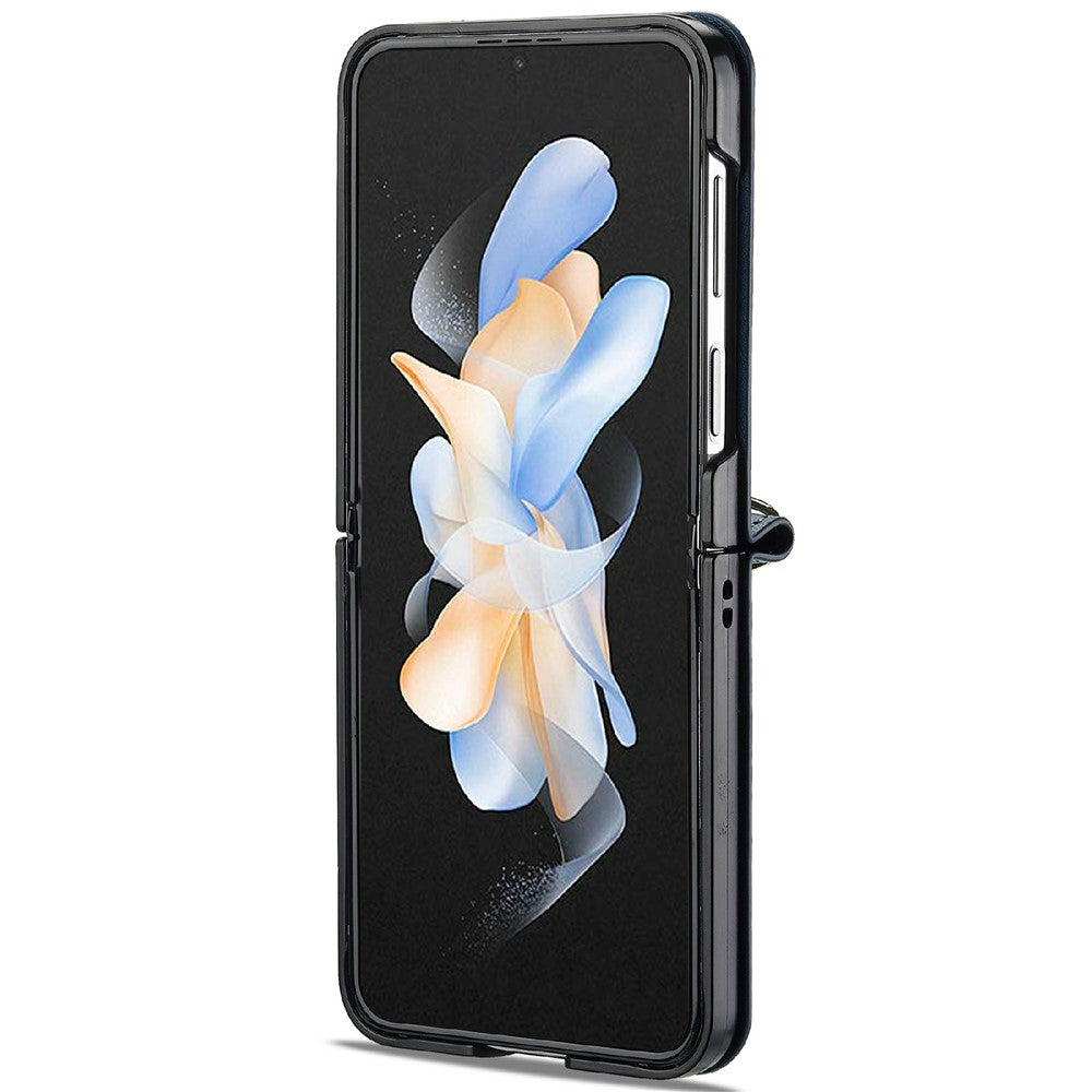 LC.IMEEKE L1 til Samsung Galaxy Z Flip4 5G cover i læder+PC med stropper og kortlommer