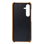 For Samsung Galaxy S24 FE Case Dual Card Slots PU Leather + Hard PC Phone Cover