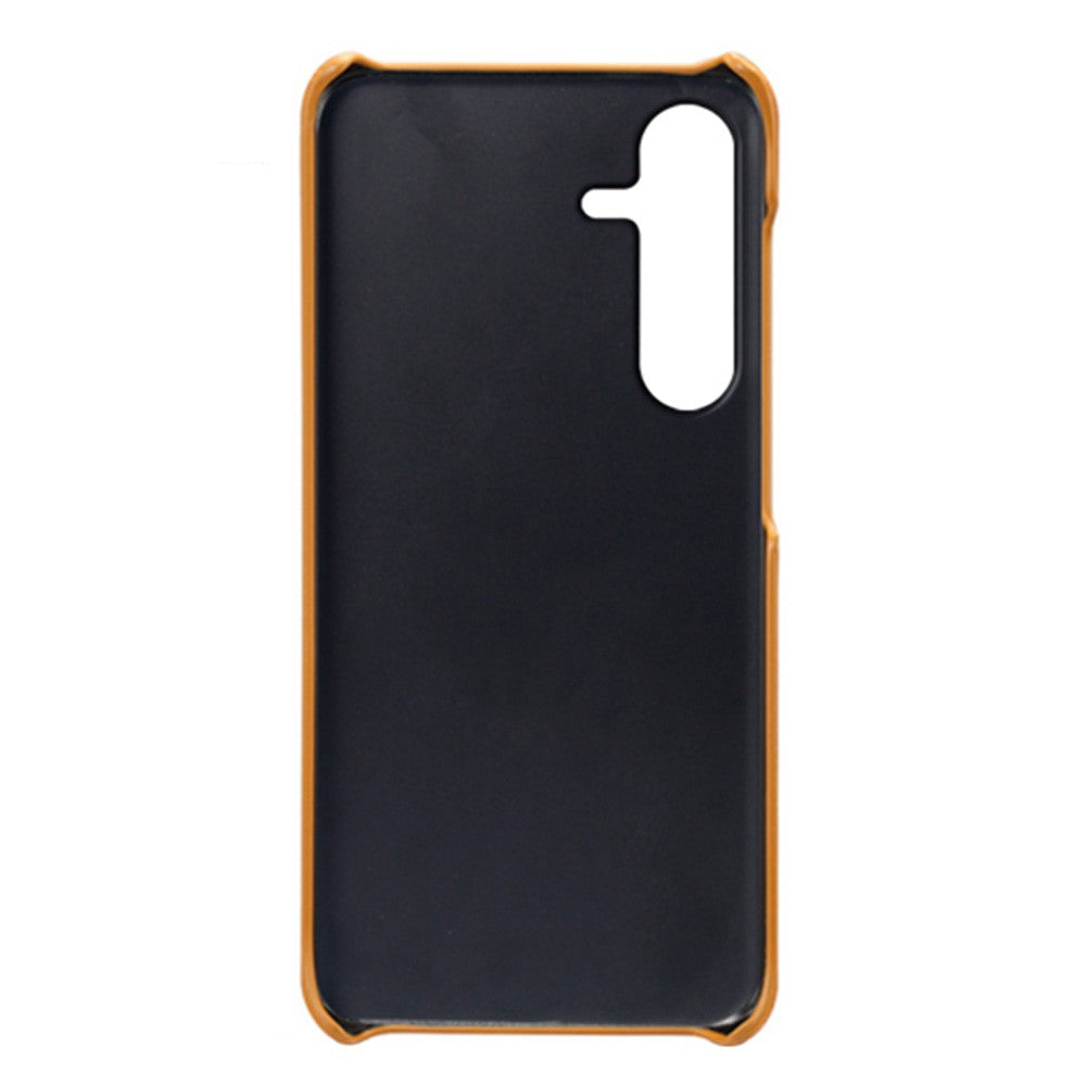For Samsung Galaxy S24 FE Case Dual Card Slots PU Leather + Hard PC Phone Cover