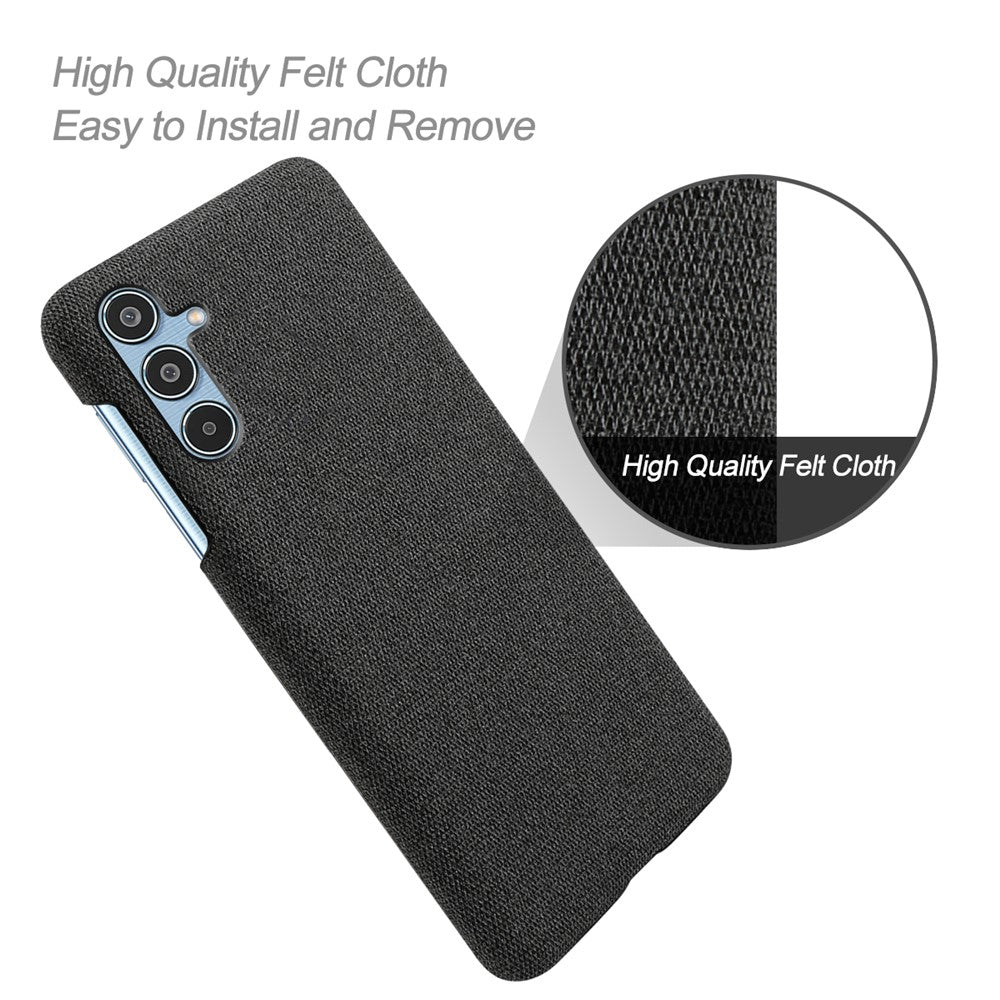 Til Samsung Galaxy M35 5G Cover Stoftekstur Anti-ridse Beskyttende PC Telefoncover