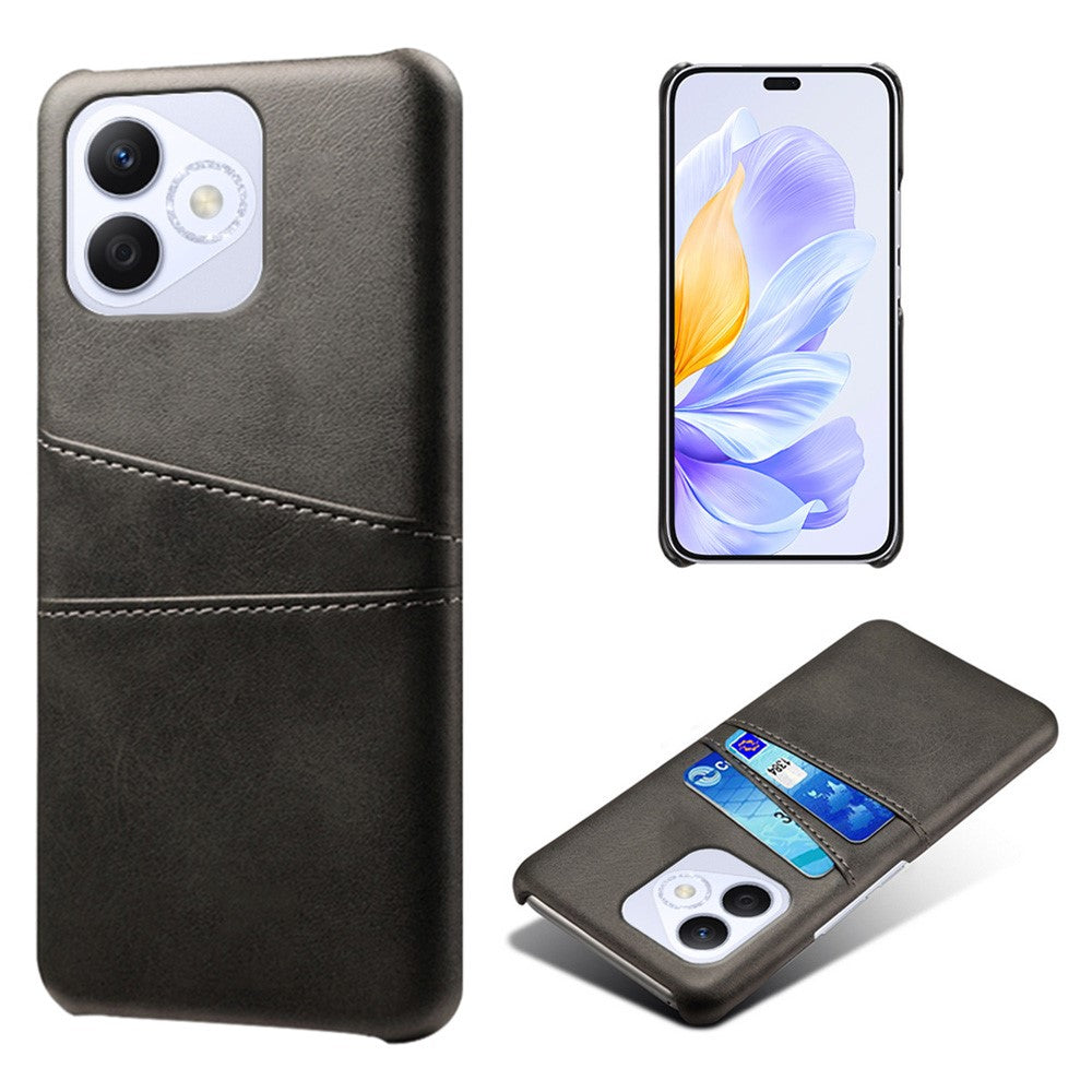 For Honor X60i 5G Case Dual Card Slots PU Leather + Hard PC Phone Cover