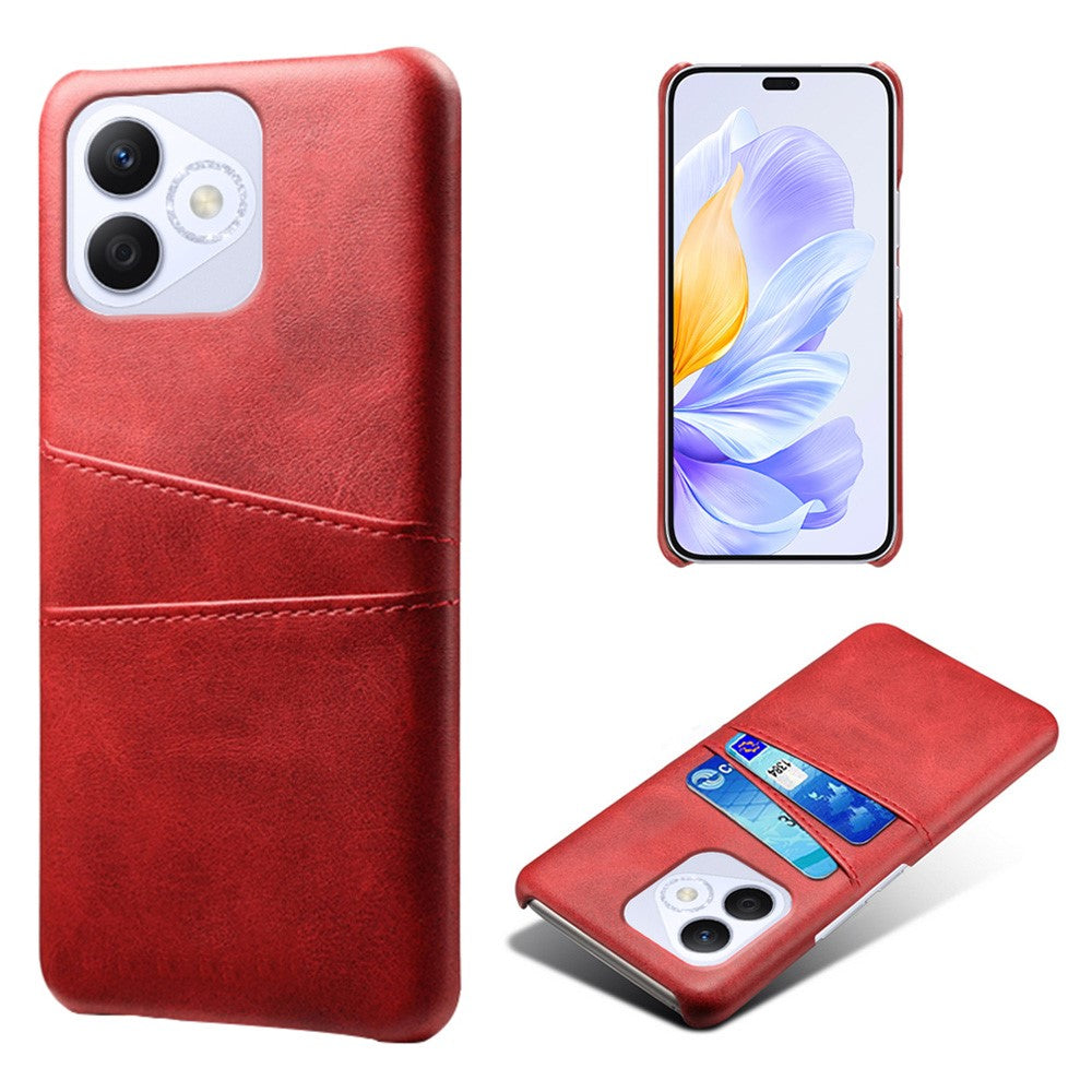 For Honor X60i 5G Case Dual Card Slots PU Leather + Hard PC Phone Cover