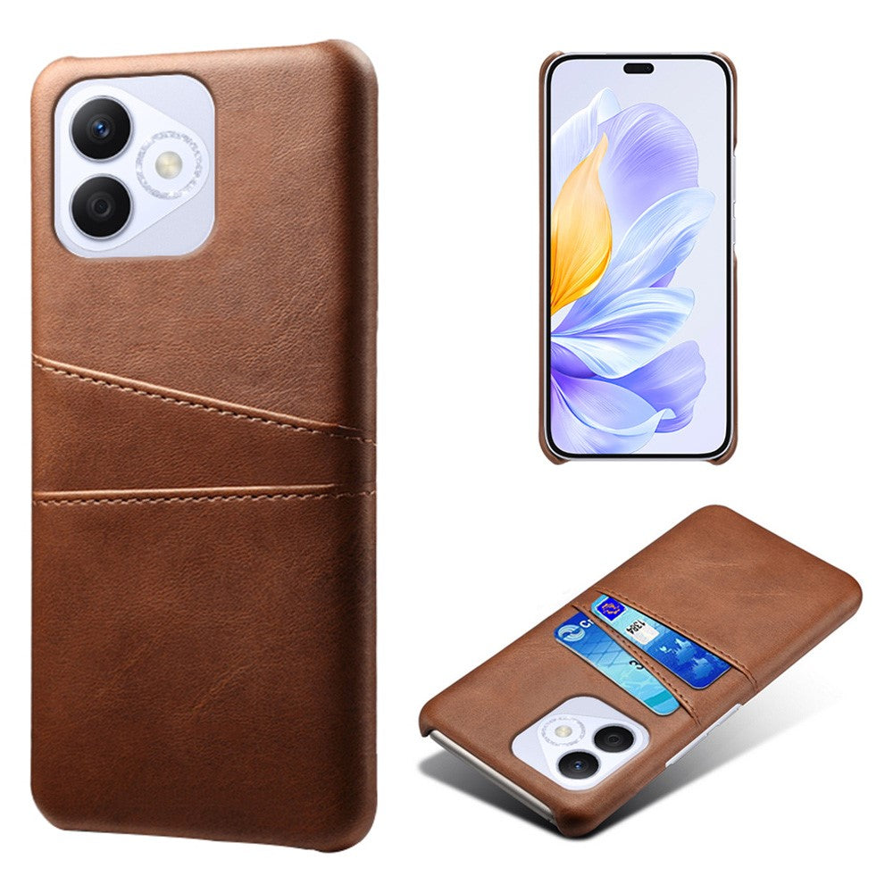 For Honor X60i 5G Case Dual Card Slots PU Leather + Hard PC Phone Cover