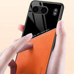 For OnePlus Nord 4 Case Leather Coated PC+TPU Phone Back Cover