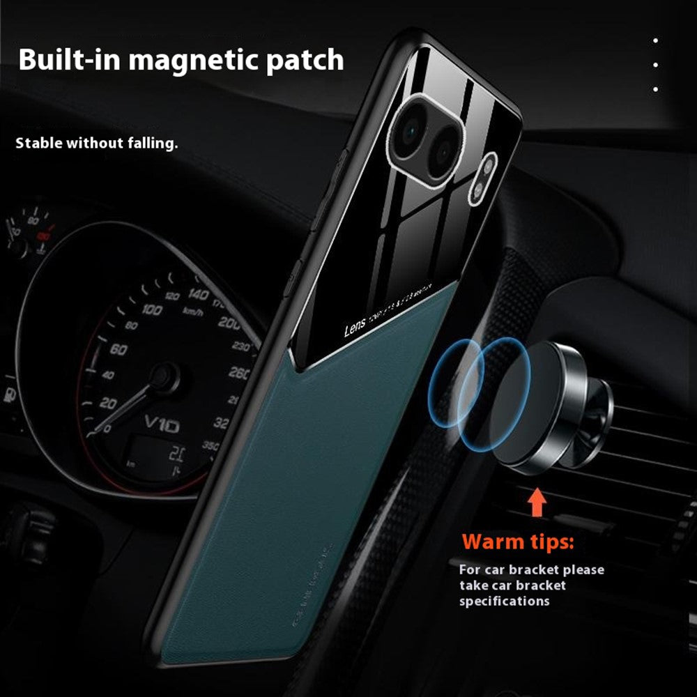 For OnePlus Nord 4 Case Leather Coated PC+TPU Phone Back Cover