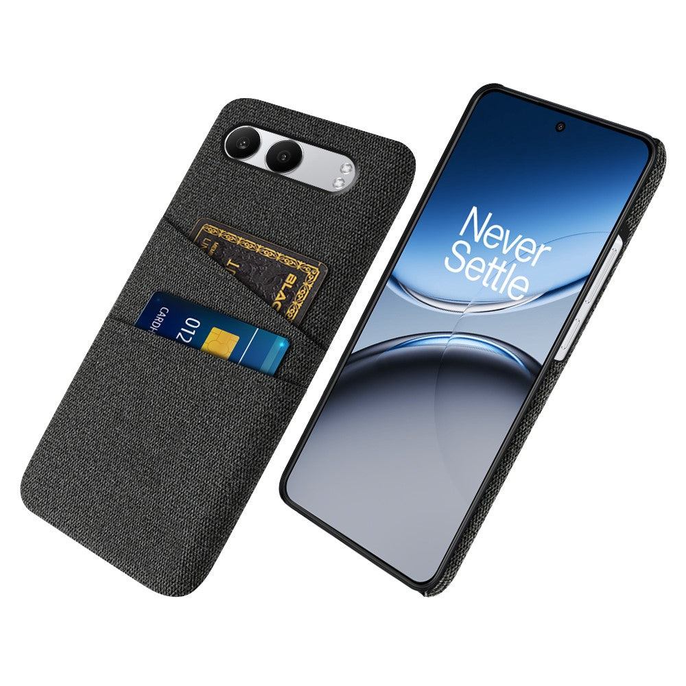 For OnePlus Nord 4 Case Cloth + Hard PC Phone Cover with Dual Card Slots