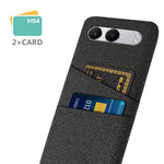 For OnePlus Nord 4 Case Cloth + Hard PC Phone Cover with Dual Card Slots