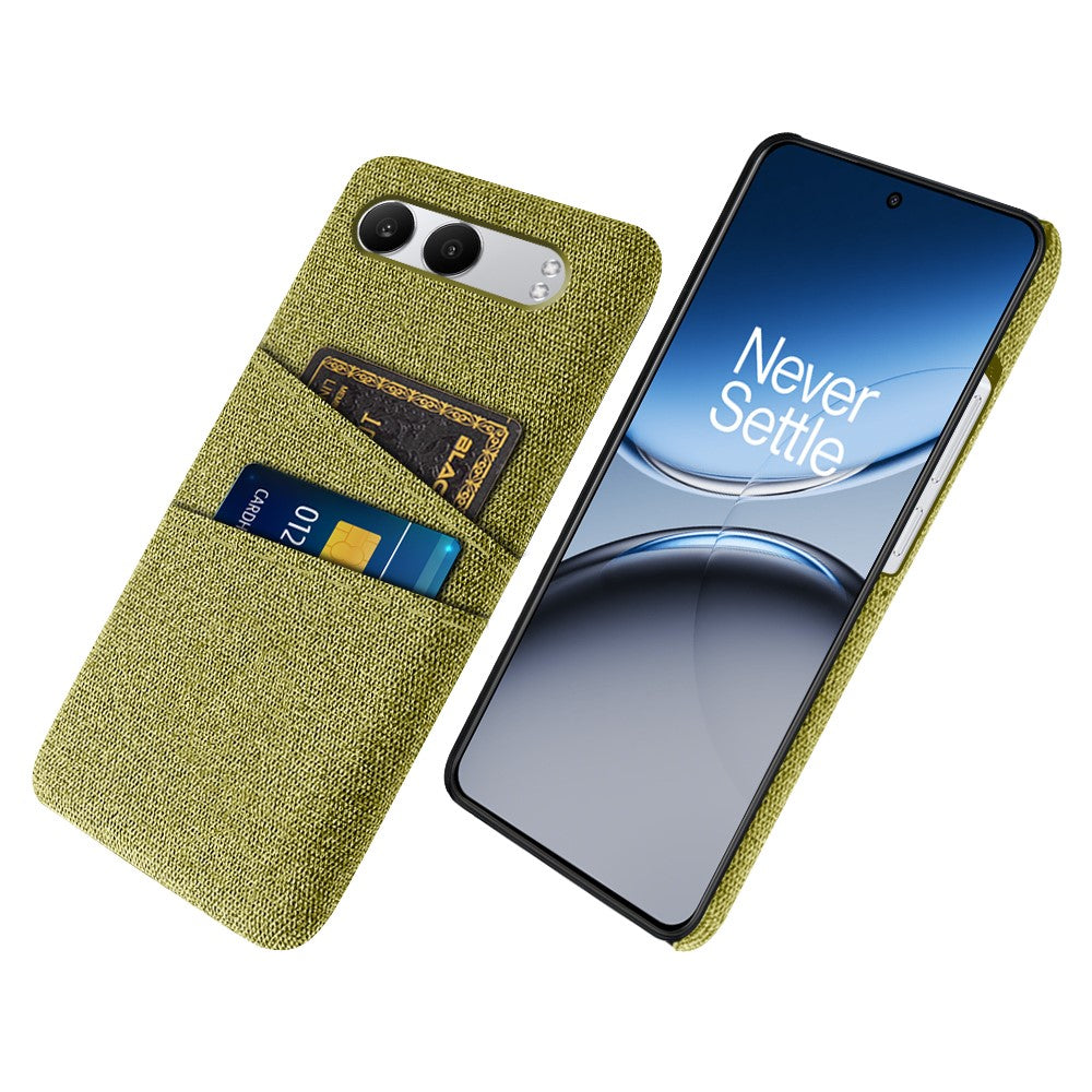 For OnePlus Nord 4 Case Cloth + Hard PC Phone Cover with Dual Card Slots