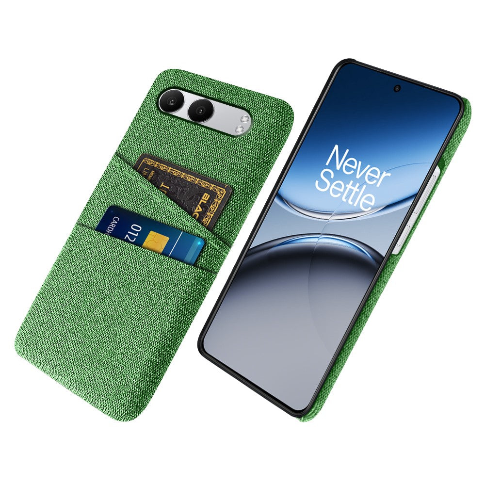 For OnePlus Nord 4 Case Cloth + Hard PC Phone Cover with Dual Card Slots