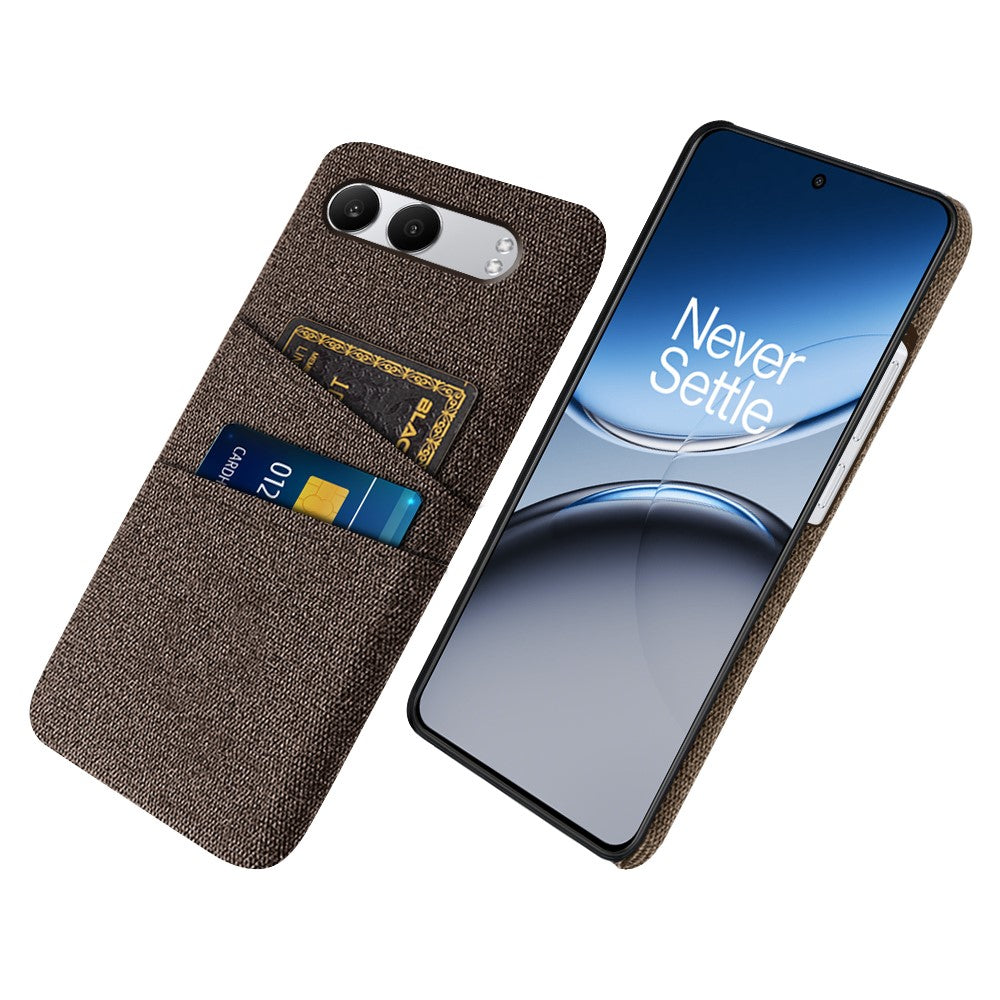 For OnePlus Nord 4 Case Cloth + Hard PC Phone Cover with Dual Card Slots
