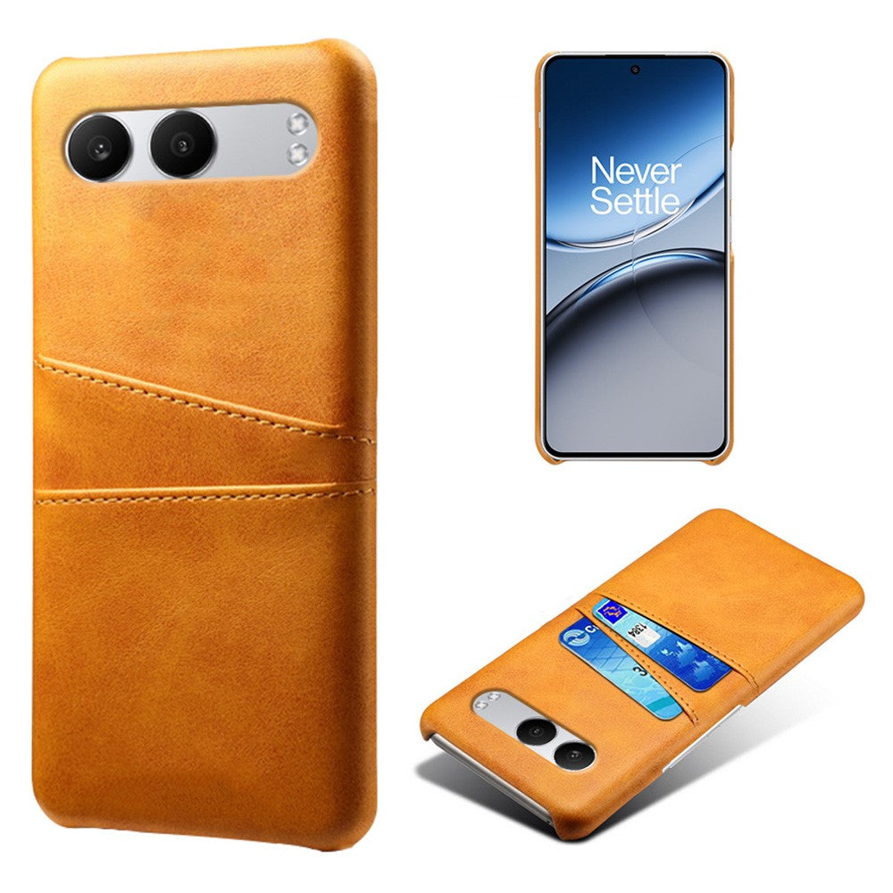 Til OnePlus Nord 4-etui Dobbeltkortpladser PU-læder + hårdt pc-telefoncover