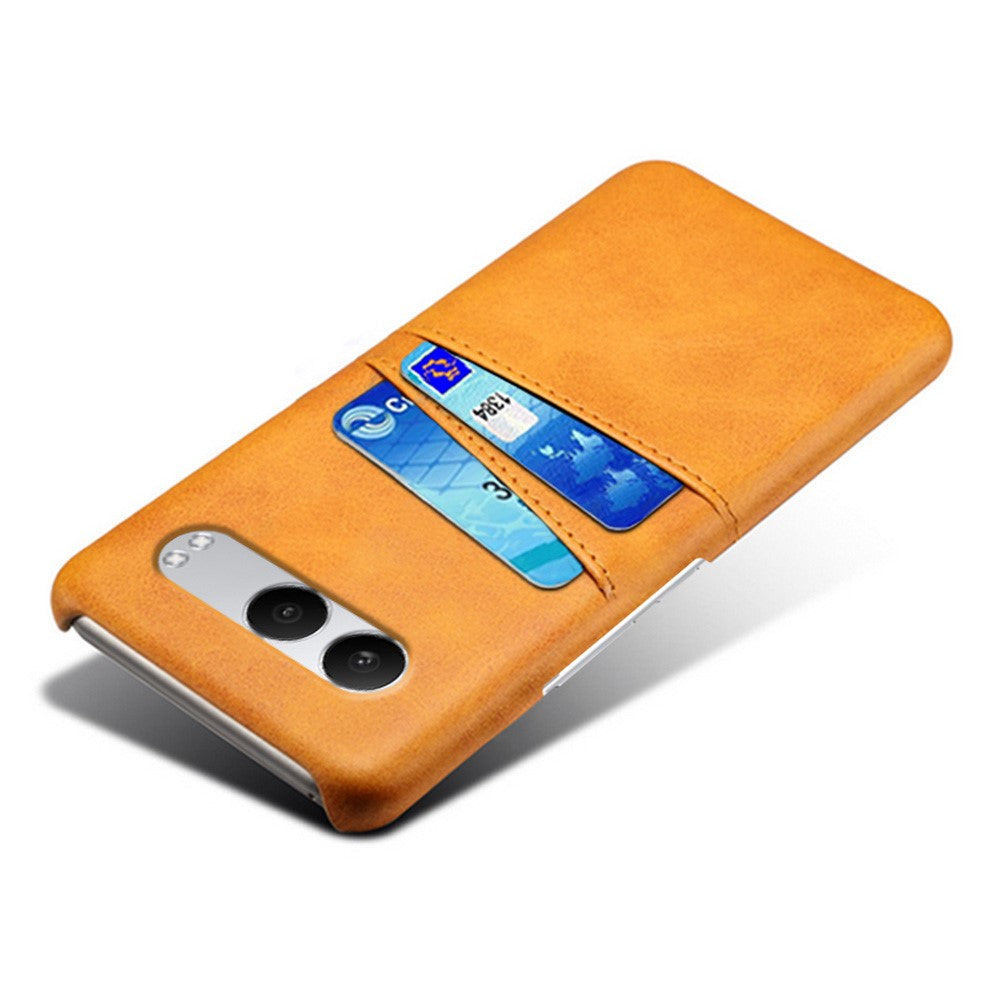 Til OnePlus Nord 4-etui Dobbeltkortpladser PU-læder + hårdt pc-telefoncover