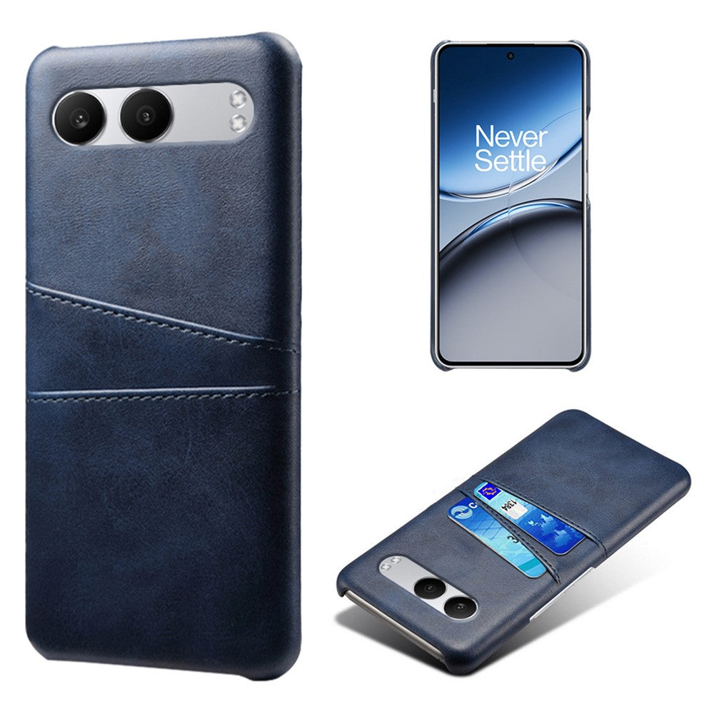 Til OnePlus Nord 4-etui Dobbeltkortpladser PU-læder + hårdt pc-telefoncover