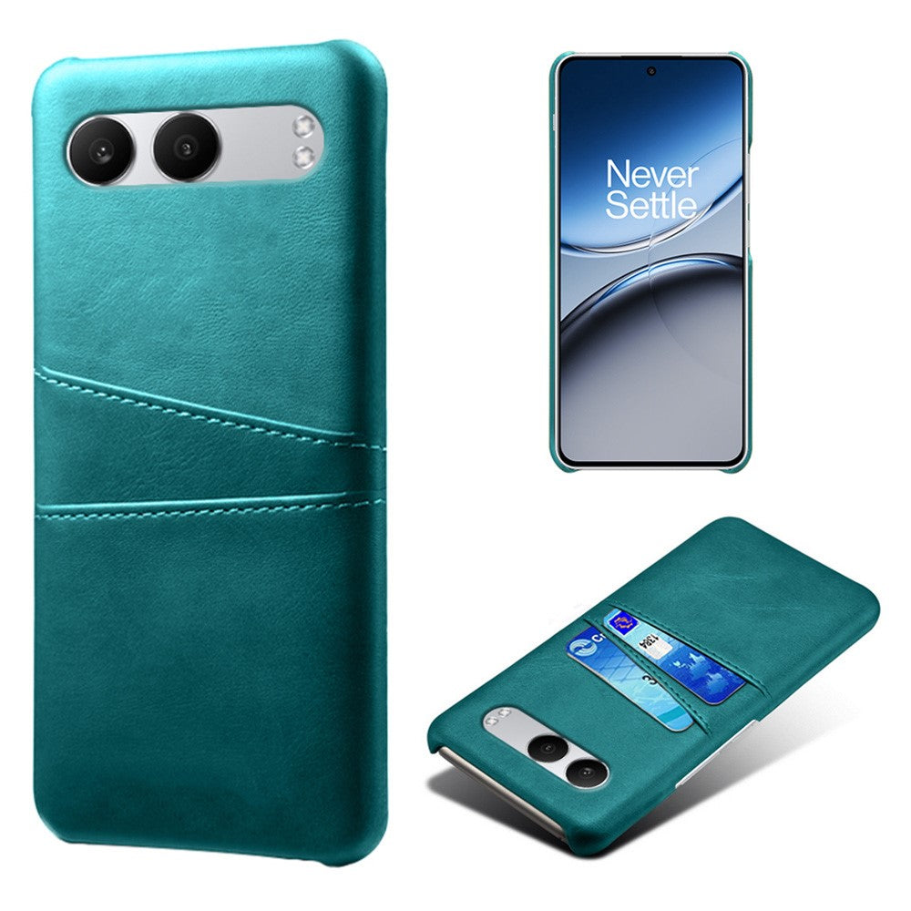 Til OnePlus Nord 4-etui Dobbeltkortpladser PU-læder + hårdt pc-telefoncover
