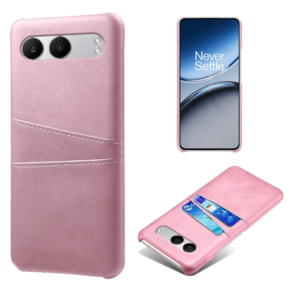 Til OnePlus Nord 4-etui Dobbeltkortpladser PU-læder + hårdt pc-telefoncover