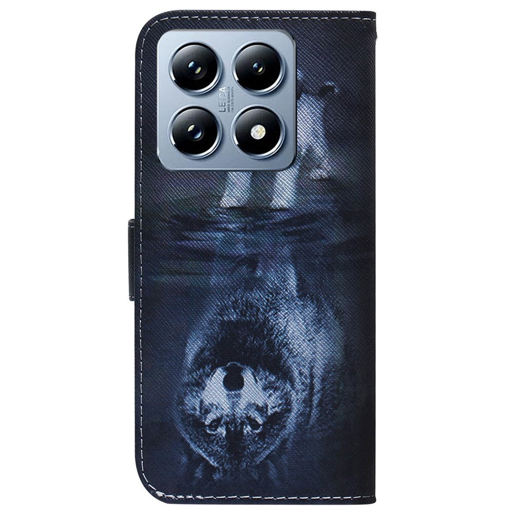 For Xiaomi 14T Pro Wallet Case Pattern Print Leather Phone Cover