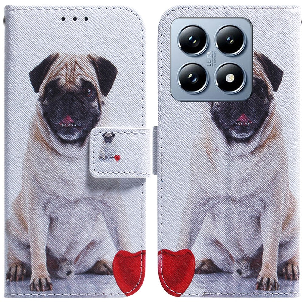 For Xiaomi 14T Pro Wallet Case Pattern Print Leather Phone Cover