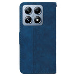 For Xiaomi 14T Case Geometry Pattern Leather Wallet Phone Cover with Wrist Strap