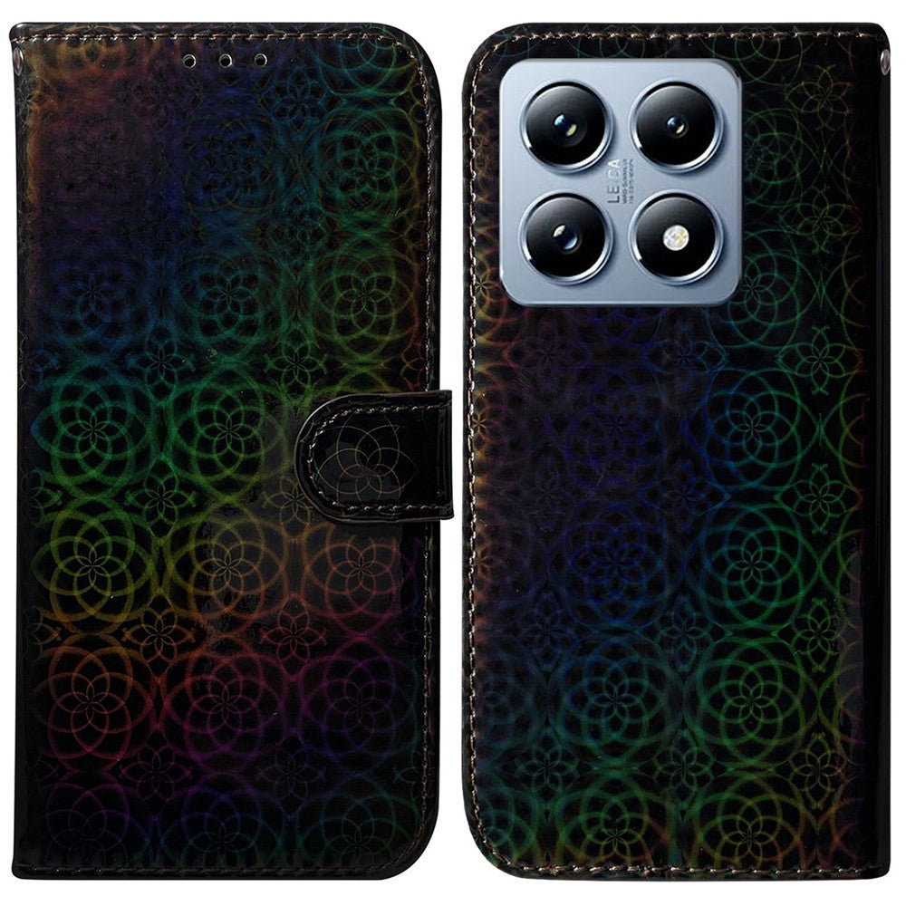 For Xiaomi 14T Stand Case Dazzling Flower Leather Phone Cover