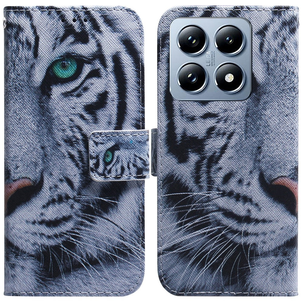For Xiaomi 14T Wallet Case Pattern Print Leather Phone Cover