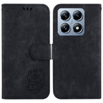 For Xiaomi 14T Wallet Case Tiger Imprint Leather Shockproof Phone Cover