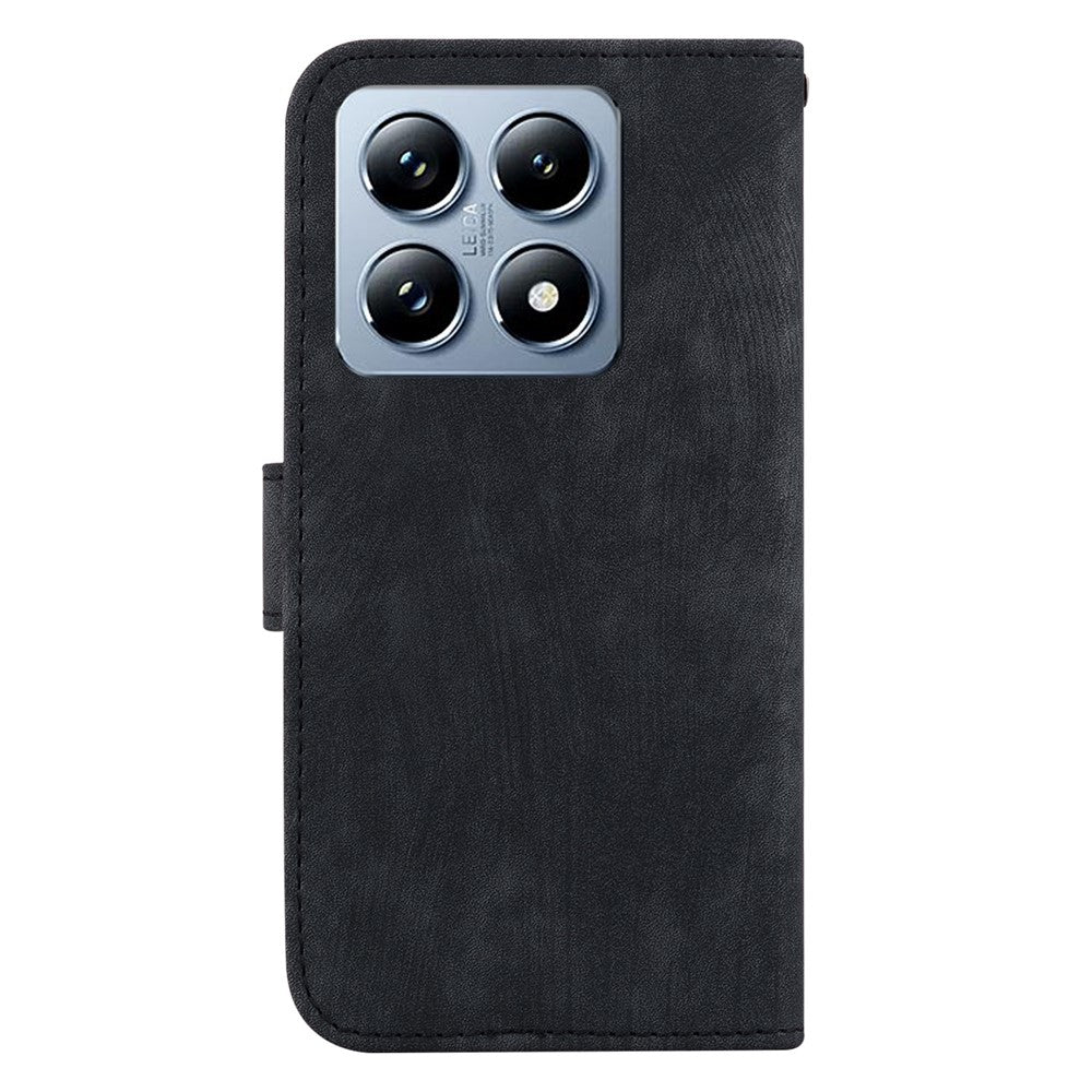For Xiaomi 14T Wallet Case Tiger Imprint Leather Shockproof Phone Cover