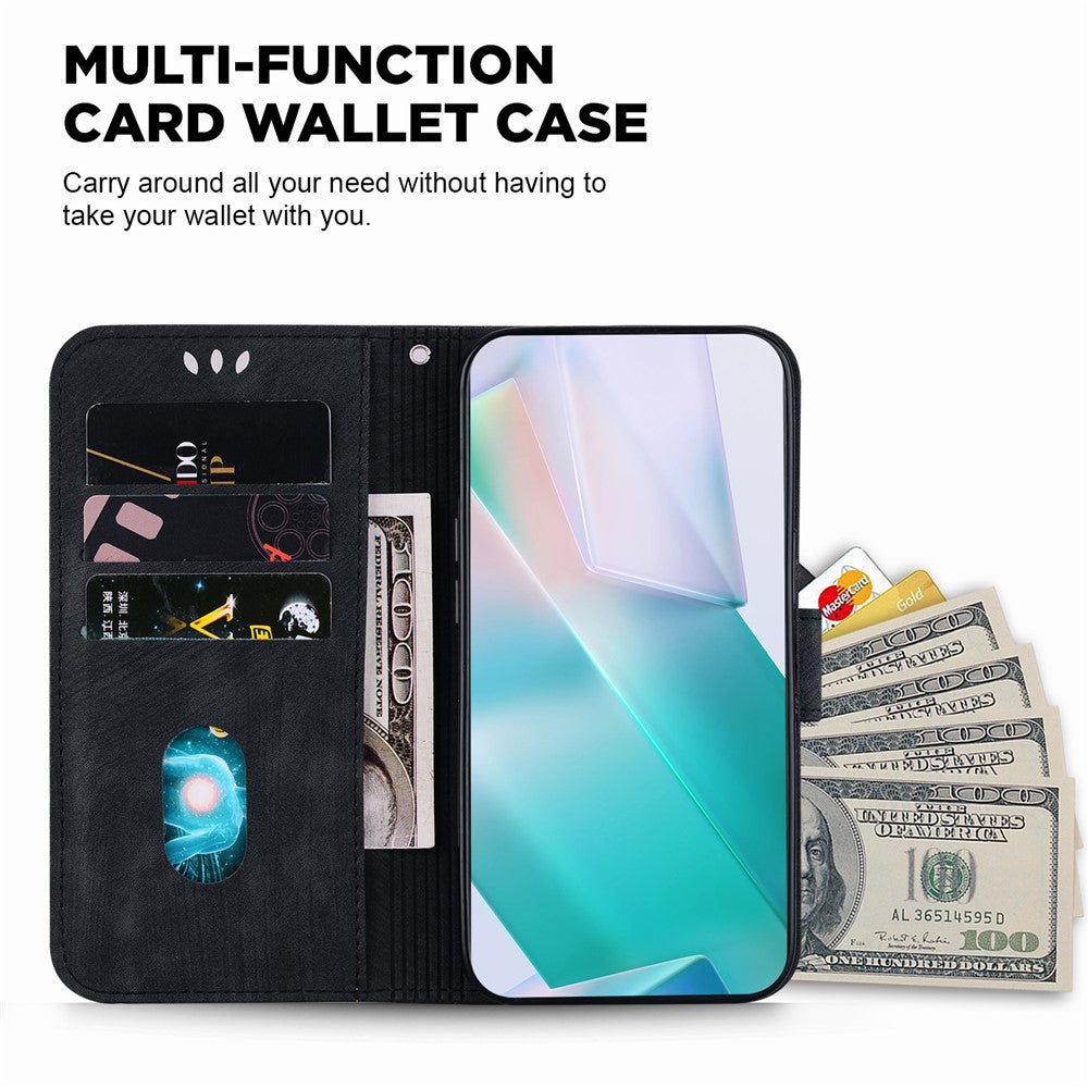 For Xiaomi 14T Wallet Case Tiger Imprint Leather Shockproof Phone Cover